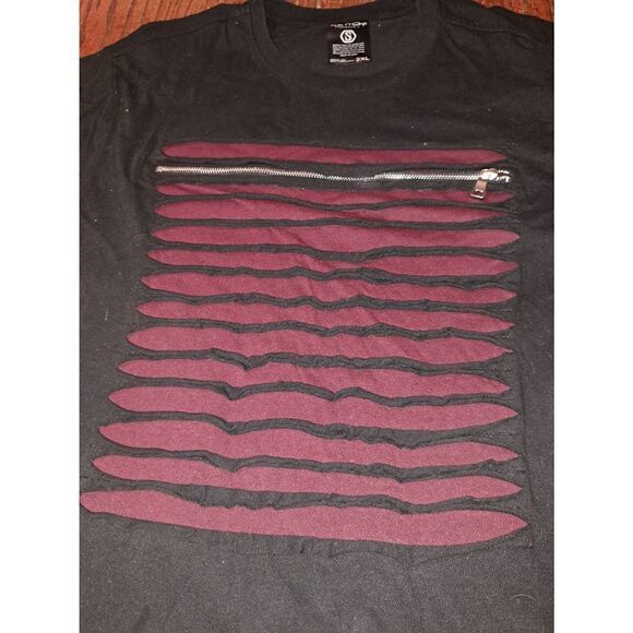 2XL Switch Original Remarkable Distressed Zipperd Streetwear Grunge Cotton Shirt - Picture 2 of 6